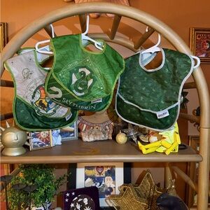 Warner Bros. Slytherin Green Baby Bib Set
